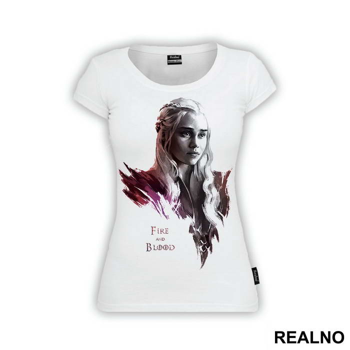 Daenerys Targaryen - Fire And Blood - Game Of Thrones - GOT - Majica