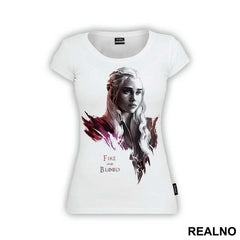 Daenerys Targaryen - Fire And Blood - Game Of Thrones - GOT - Majica