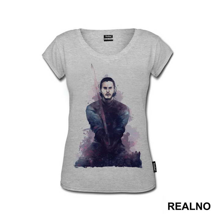 Jon Snow And Sword - Game Of Thrones - GOT - Majica