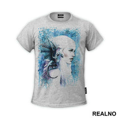Daenerys Targaryen - Blue Splatter - Game Of Thrones - GOT - Majica