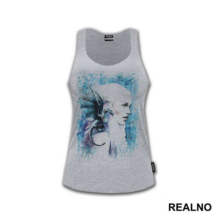 Daenerys Targaryen - Blue Splatter - Game Of Thrones - GOT - Majica