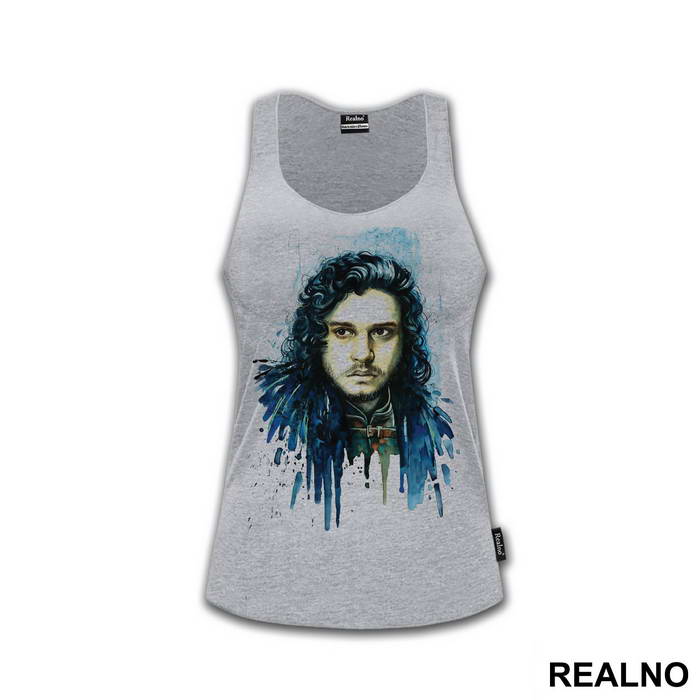 Jon Snow - Blue Splatter - Game Of Thrones - GOT - Majica