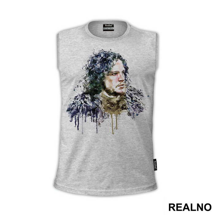 Jon Snow - Dripping Colors - Game Of Thrones - GOT - Majica