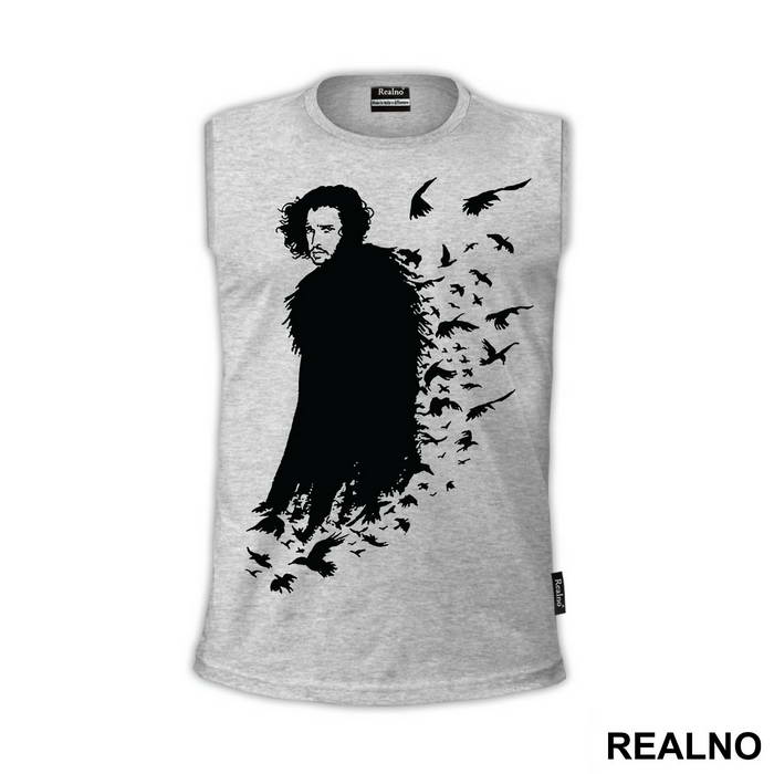 Jon Snow And Crows - Game Of Thrones - GOT - Majica