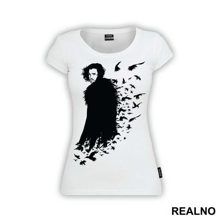 Jon Snow And Crows - Game Of Thrones - GOT - Majica