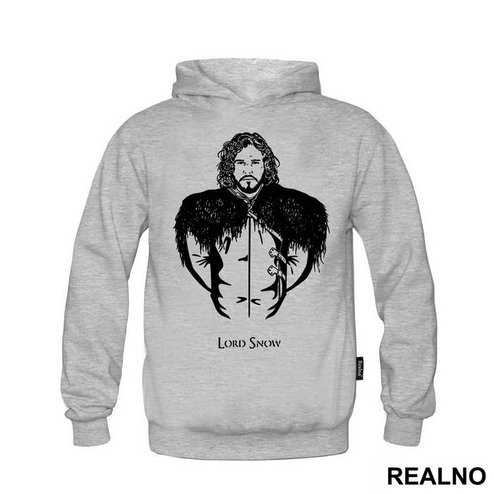 Lord Snow - Black Picture - Game Of Thrones - GOT - Majica