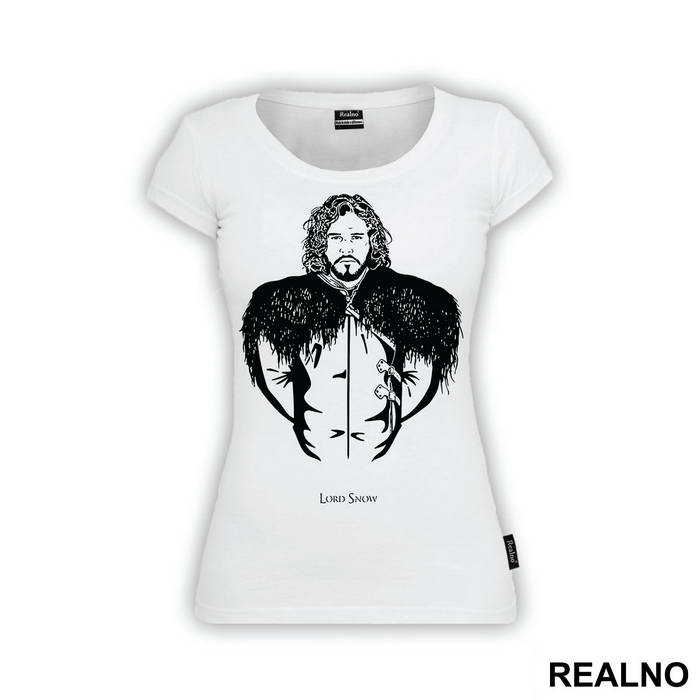 Lord Snow - Black Picture - Game Of Thrones - GOT - Majica