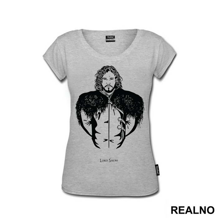 Lord Snow - Black Picture - Game Of Thrones - GOT - Majica
