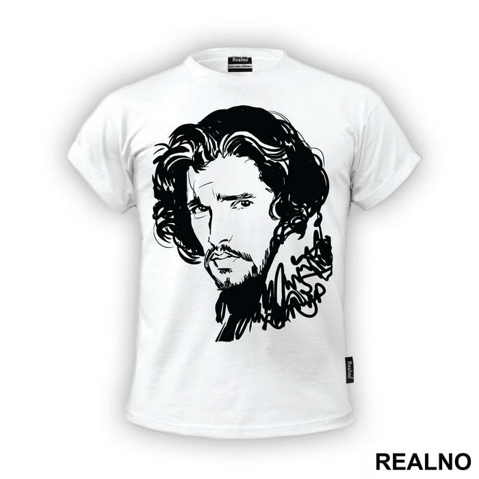 Jon Snow - Pencil Drawing - Game Of Thrones - GOT - Majica