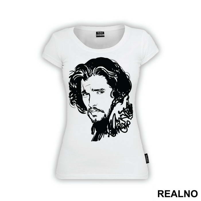 Jon Snow - Pencil Drawing - Game Of Thrones - GOT - Majica