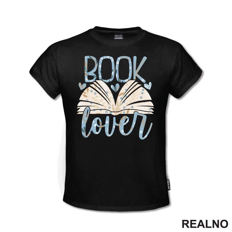 Book Lover - Blue And Cream - Books - Čitanje - Knjige - Majica