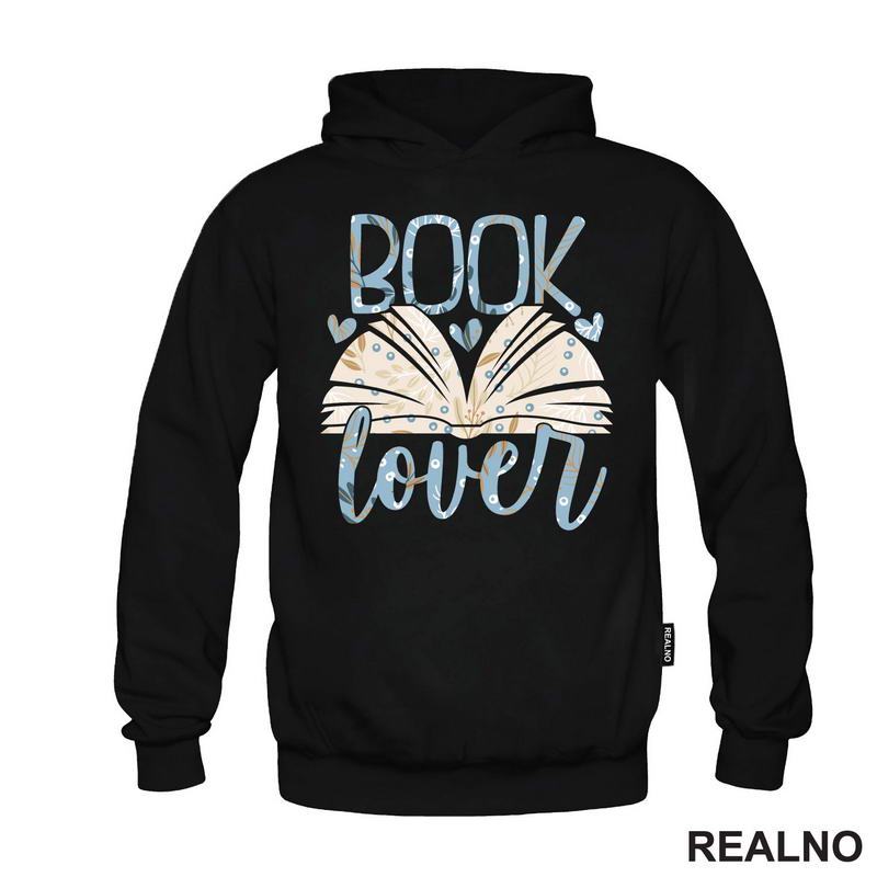Book Lover - Blue And Cream - Books - Čitanje - Knjige - Majica