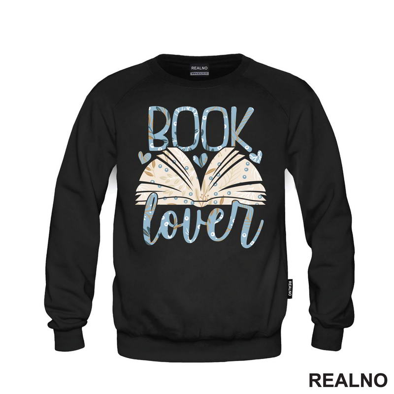 Book Lover - Blue And Cream - Books - Čitanje - Knjige - Majica