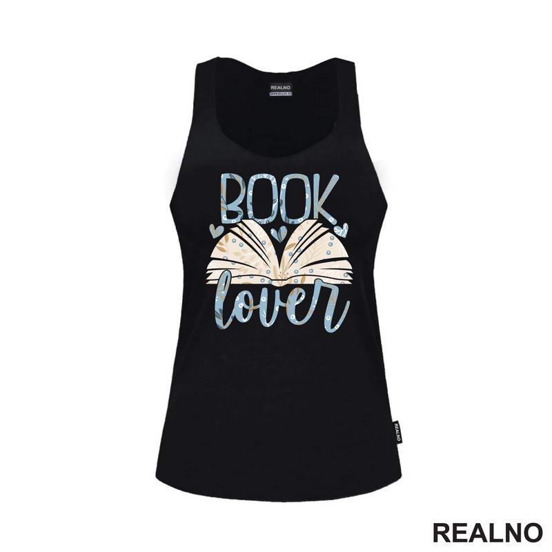 Book Lover - Blue And Cream - Books - Čitanje - Knjige - Majica