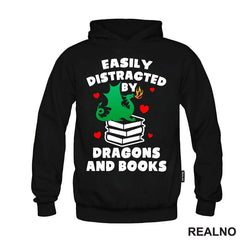 Easily Distracted By Dragons And - Books - Čitanje - Knjige - Majica