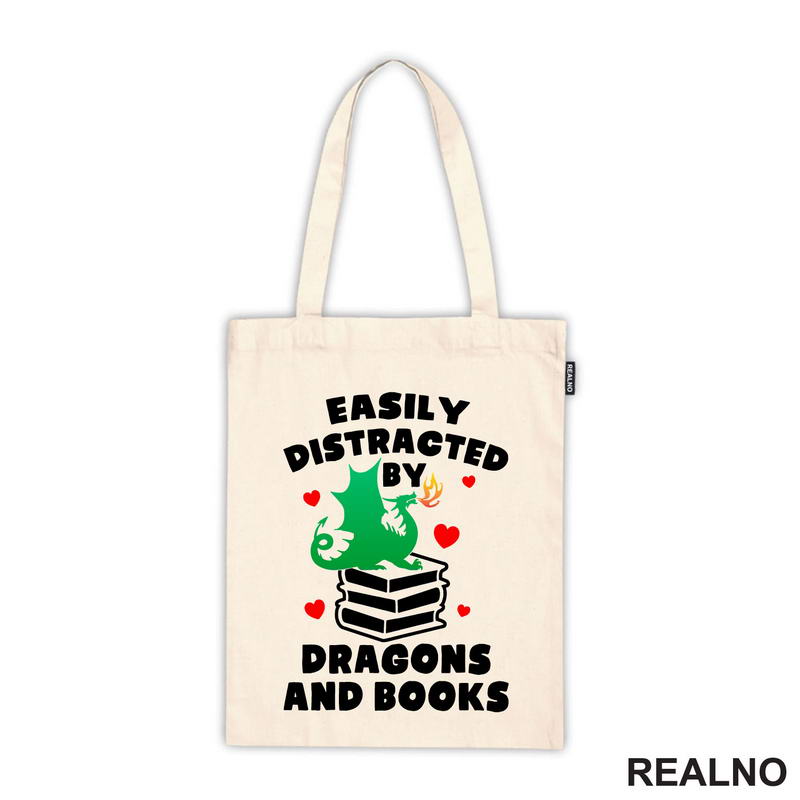 Easily Distracted By Dragons And - Books - Čitanje - Knjige - Majica