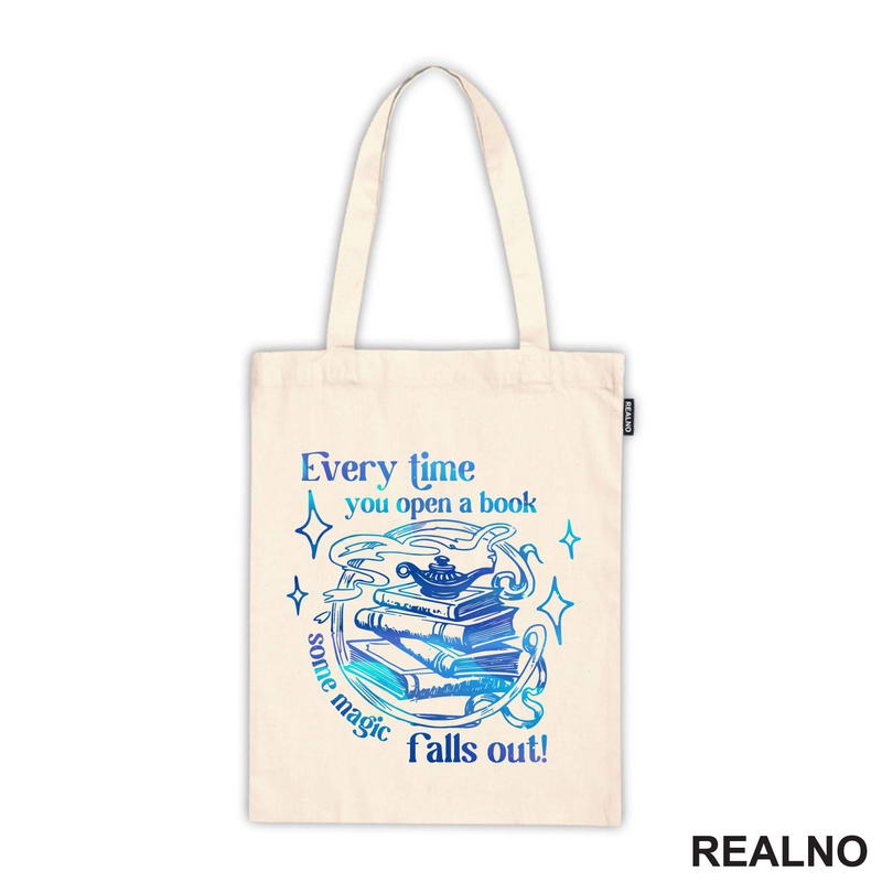 Every Time You Open A Book Some Magic Falls Out - Colors - Books - Čitanje - Knjige - Majica