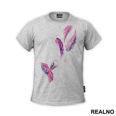 Purple Feathers - Art - Majica