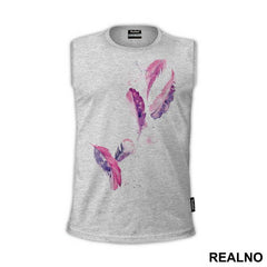 Purple Feathers - Art - Majica