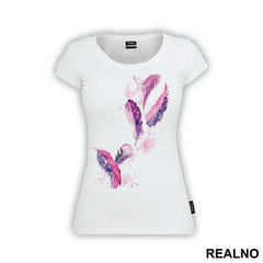 Purple Feathers - Art - Majica
