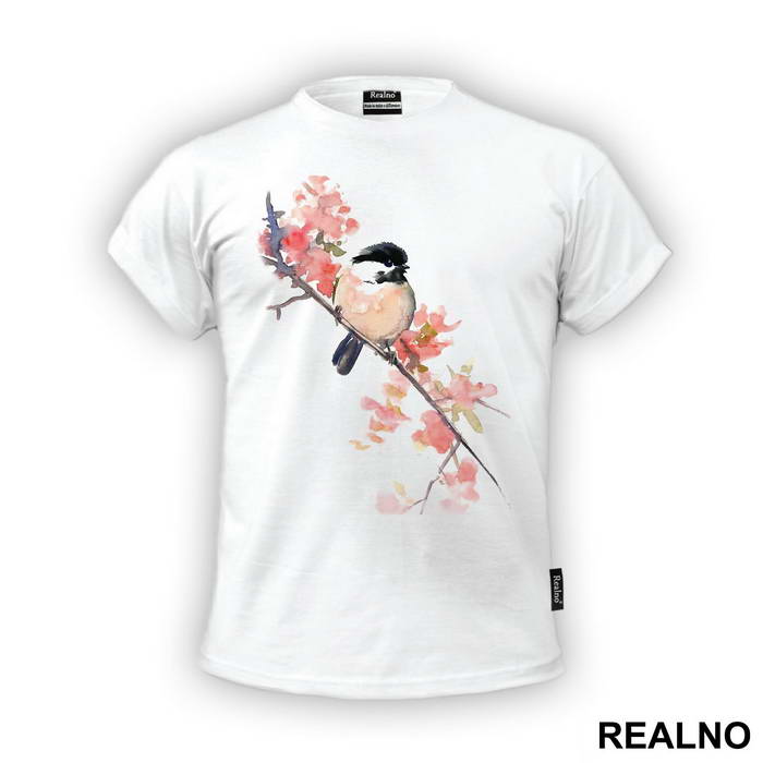 Sparrow On The Branch - Art - Majica