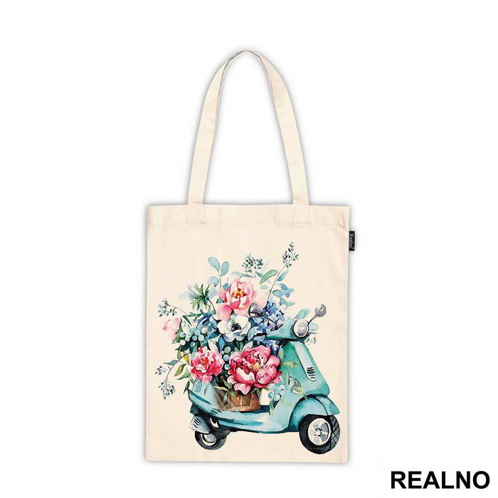 Flowers And Motorcycle - Art - Majica