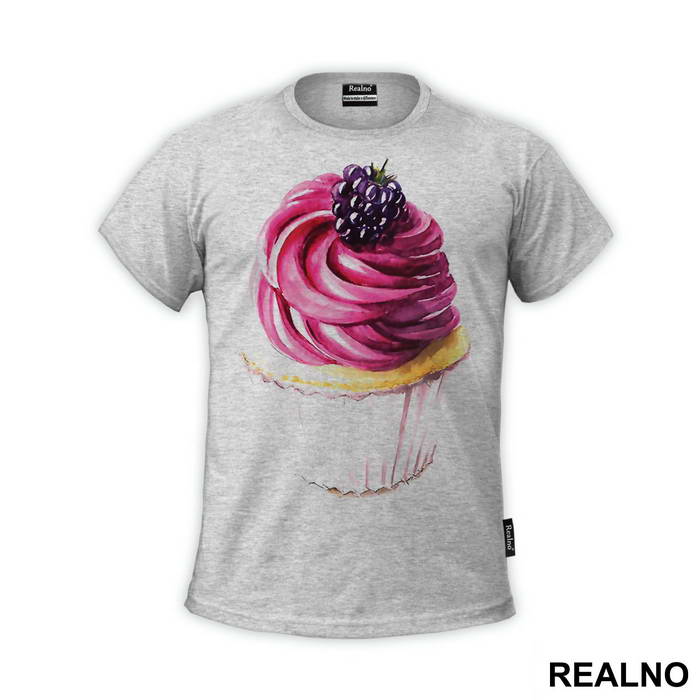 Purple Cupcake - Art - Majica
