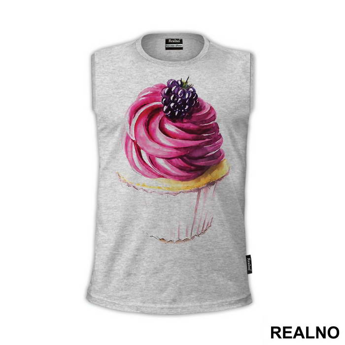 Purple Cupcake - Art - Majica