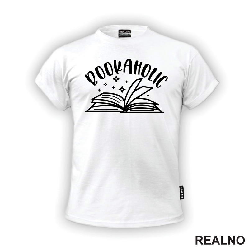 Bookaholic - Stars - Books - Čitanje - Knjige - Majica