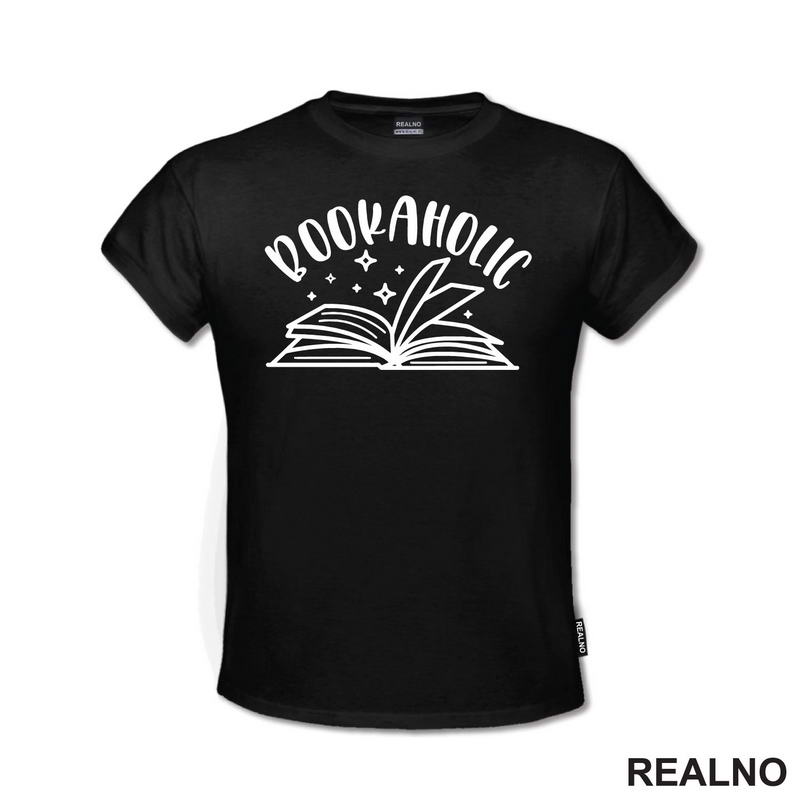Bookaholic - Stars - Books - Čitanje - Knjige - Majica