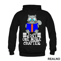 Just One More Chapter - Grey Cat Reading - Books - Čitanje - Knjige - Majica