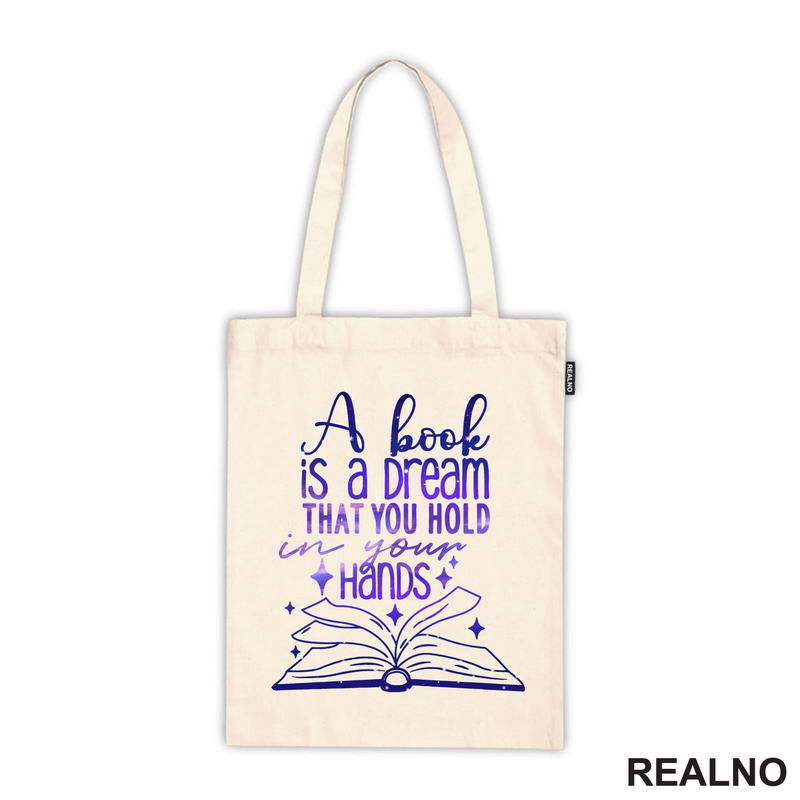 A Book Is A Dream That You Hold In Your Hands - Purple - Books - Čitanje - Knjige - Majica