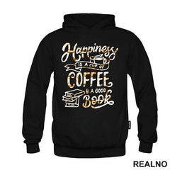 Happiness Is A Cup Of Coffee And A Good Book - Orange Beans - Books - Čitanje - Knjige - Majica