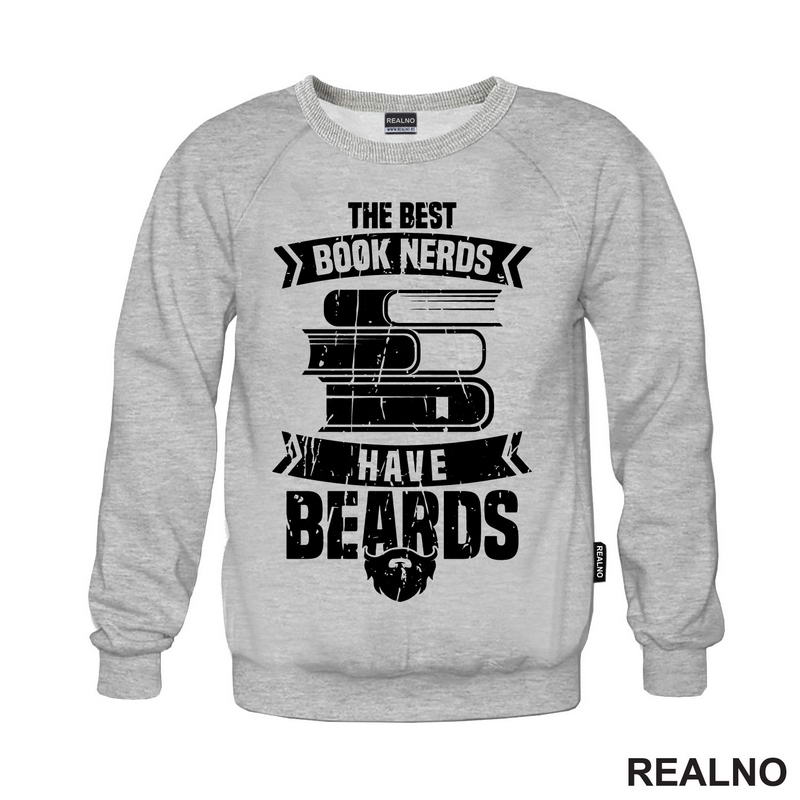 The Best Book Nerds Have Beards - Books - Čitanje - Knjige - Majica