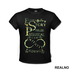Every Story Has The Potential For Infinite Endings - Books - Čitanje - Knjige - Majica