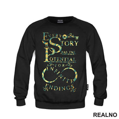 Every Story Has The Potential For Infinite Endings - Books - Čitanje - Knjige - Majica