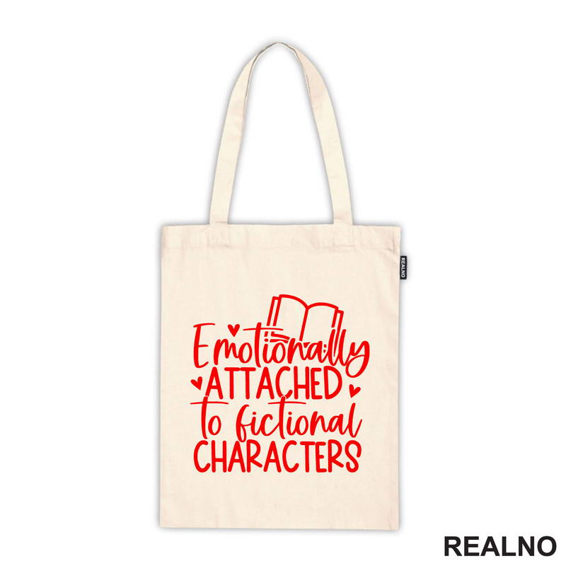 Emotionall Attached To Fictional Characters - Red - Books - Čitanje - Knjige - Majica