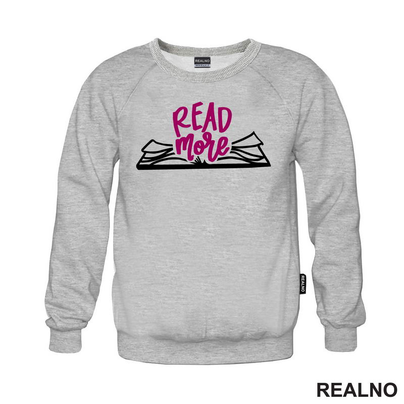 Read More - Outline - Pink - Books - Čitanje - Knjige - Majica