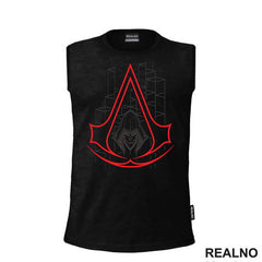 Red Hood And Grey Shapes - Assassin's Creed - Majica