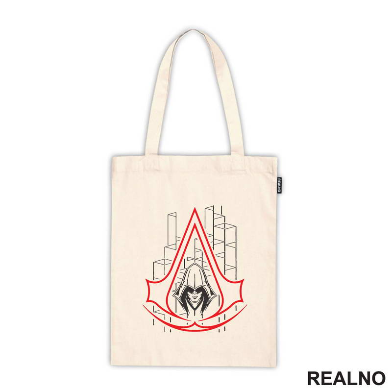 Red Hood And Grey Shapes - Assassin's Creed - Majica