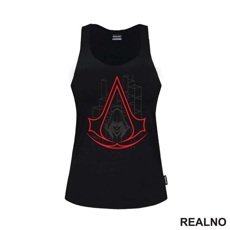 Red Hood And Grey Shapes - Assassin's Creed - Majica