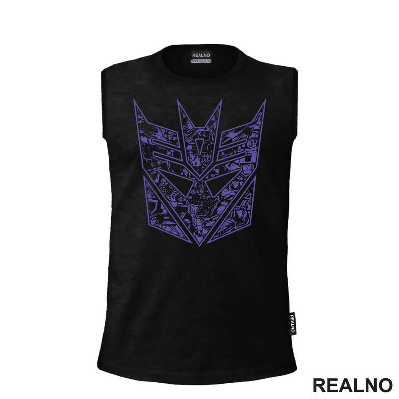 Purple Decepticon - Details - Transformers - Majica
