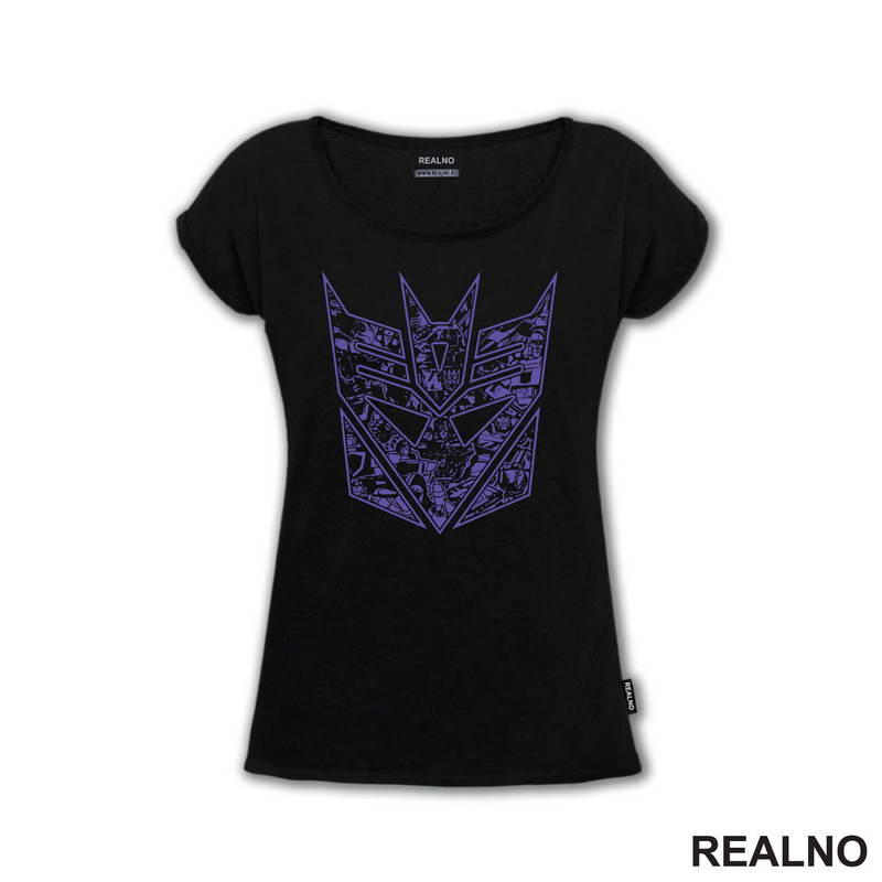Purple Decepticon - Details - Transformers - Majica