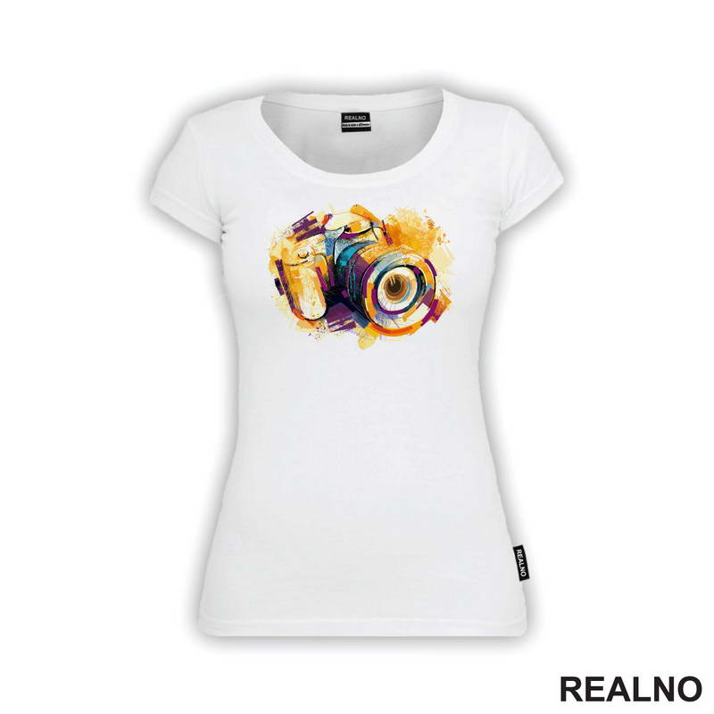 Orange Camera - Shapes - Photography - Majica