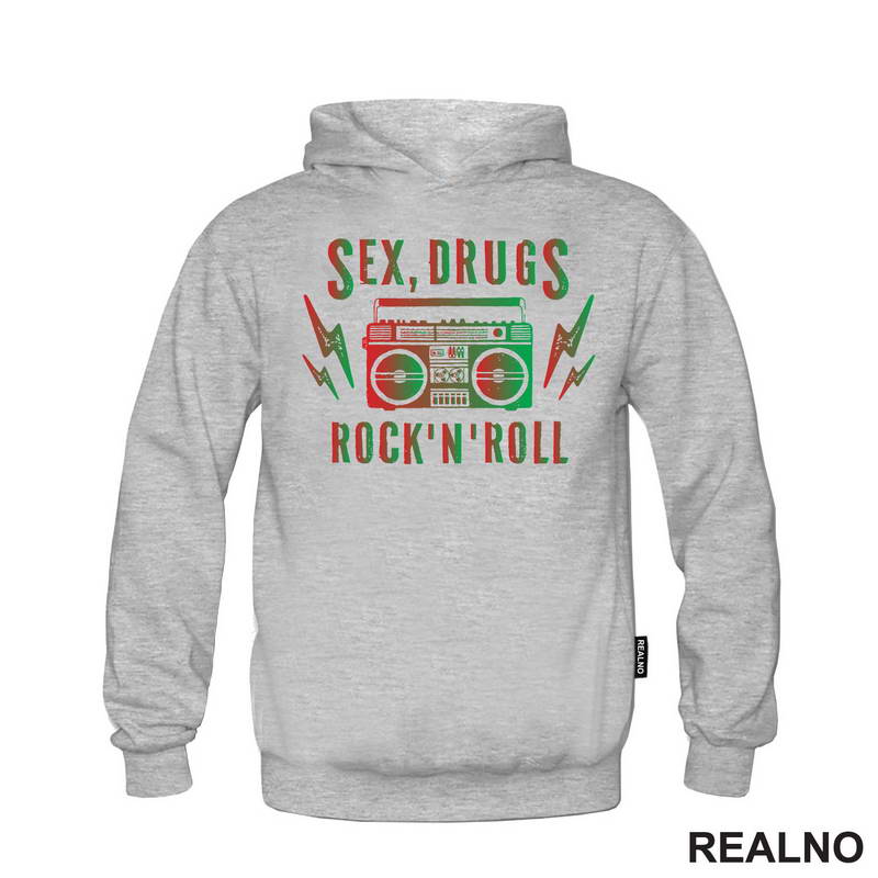 Sex, Drugs, Rock 'N' Roll - Colors - Muzika - Majica