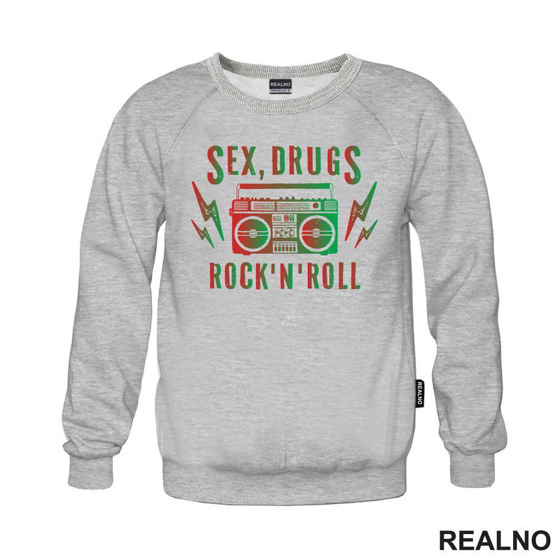 Sex, Drugs, Rock 'N' Roll - Colors - Muzika - Majica