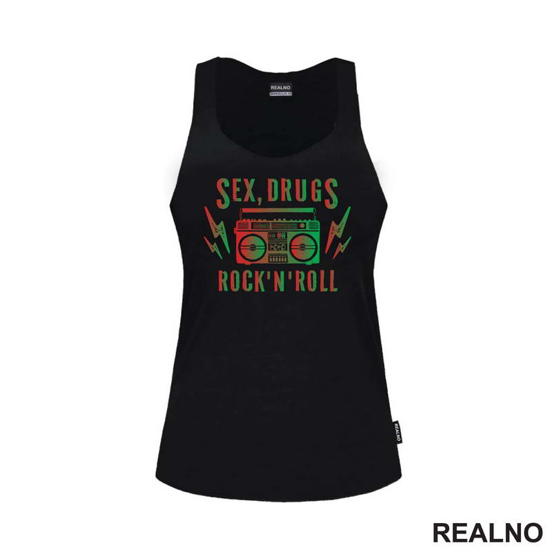Sex, Drugs, Rock 'N' Roll - Colors - Muzika - Majica