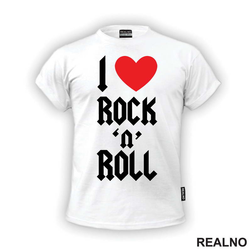 I Love Rock 'n' Roll - Red Heart - Muzika - Majica