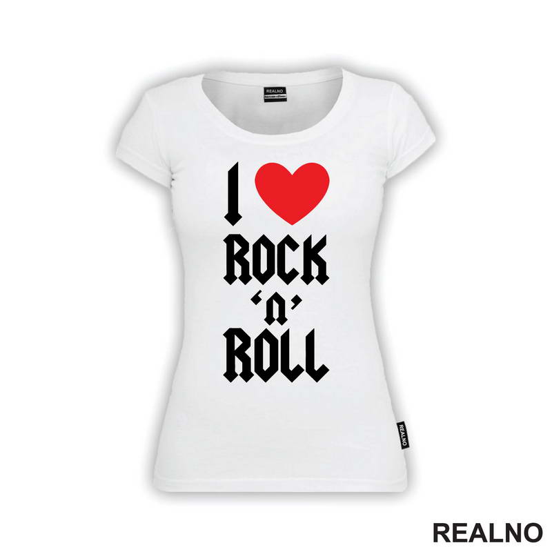 I Love Rock 'n' Roll - Red Heart - Muzika - Majica