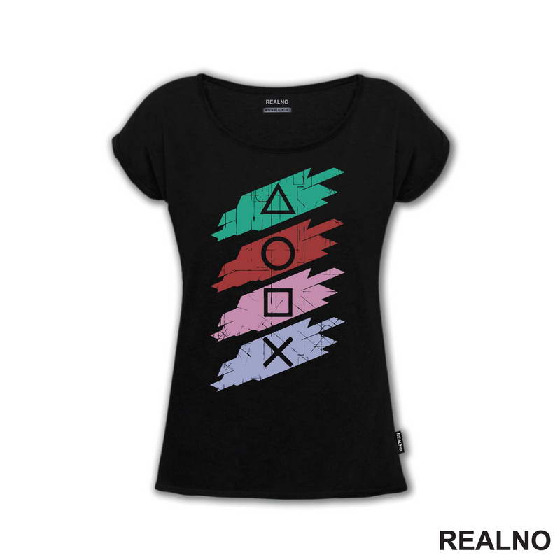 Eat, Play, Sleep, Repeat - Symbols - Geek - Majica